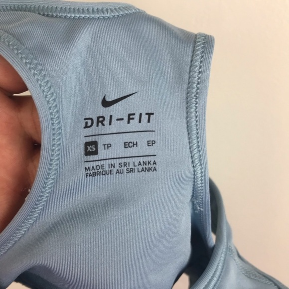 VTG Y2k Nike Sports Bra tank top Blue Size Xs Tp street wear grunge Barbiecore - Picture 4 of 5